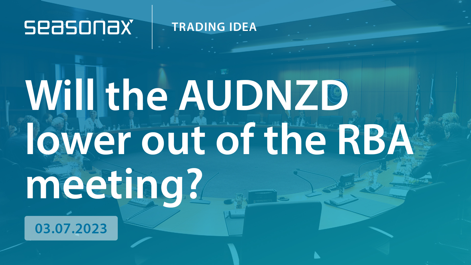 Will the AUDNZD lower out of the RBA meeting? seasonax