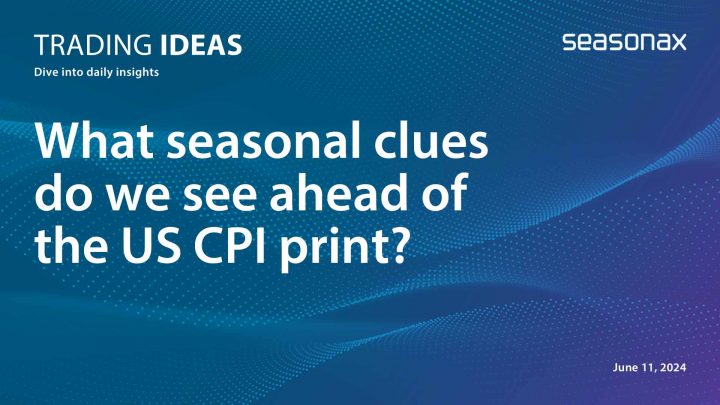 What seasonal clues do we see ahead of the US CPI print?