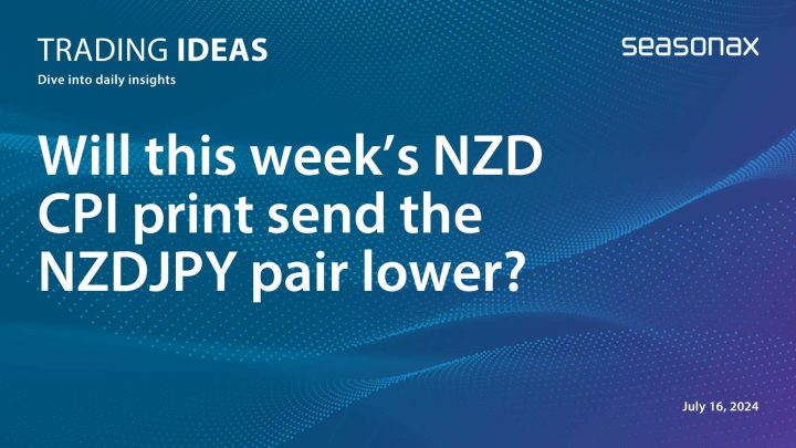 Will this weeks NZD CPI print send the DNZJPY pair lower?
