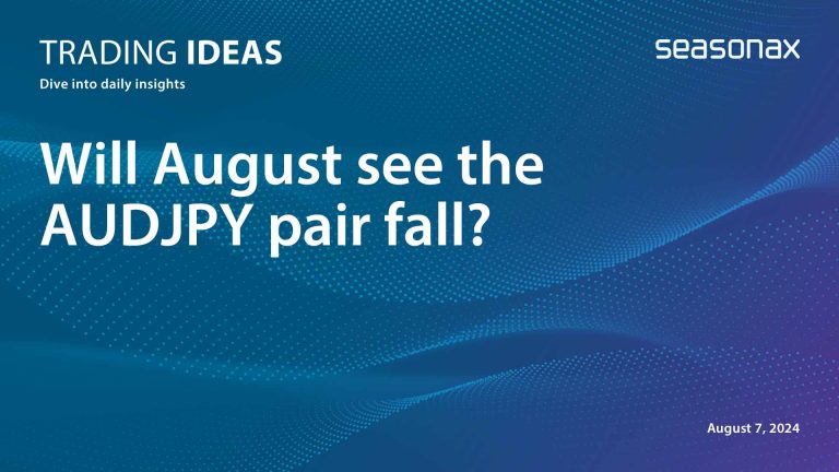 Will August see the AUDJPY pair fall?