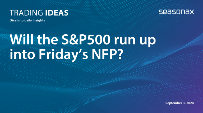 will the sp500 run up into fridays NFP