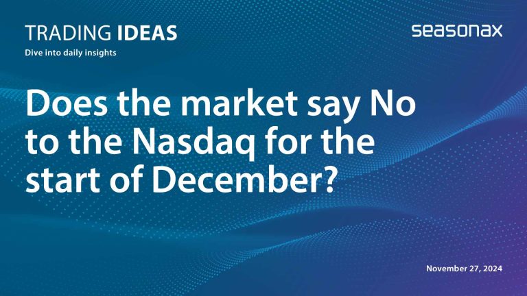 Does the market say No to the Nasdaq for the start of December?